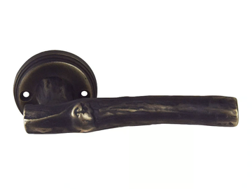 TRONCO - Bronze door handle on rose by GIARA ART DESIGN-BRONZE - view 2